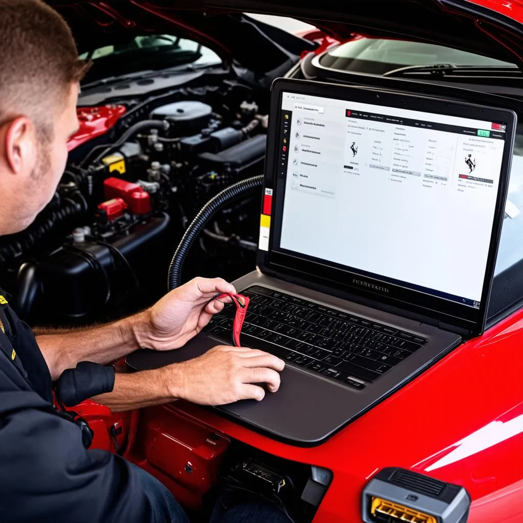 Ferrari Diagnostic Software Interface